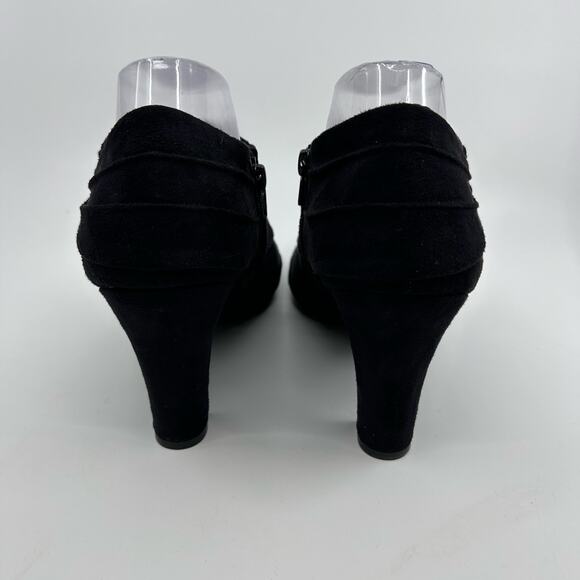 LifeStride Corie Ankle Bootie Microsuede Round Toe Black Womens Size US 10 EU 40 - Picture 7 of 8